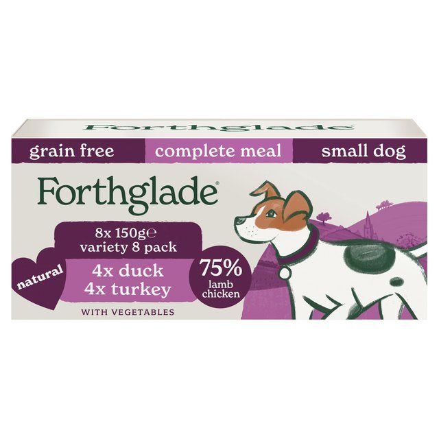 Forthglade Grain Free Adult Duck & Turkey Small Wet Dog Food 8 x 150g