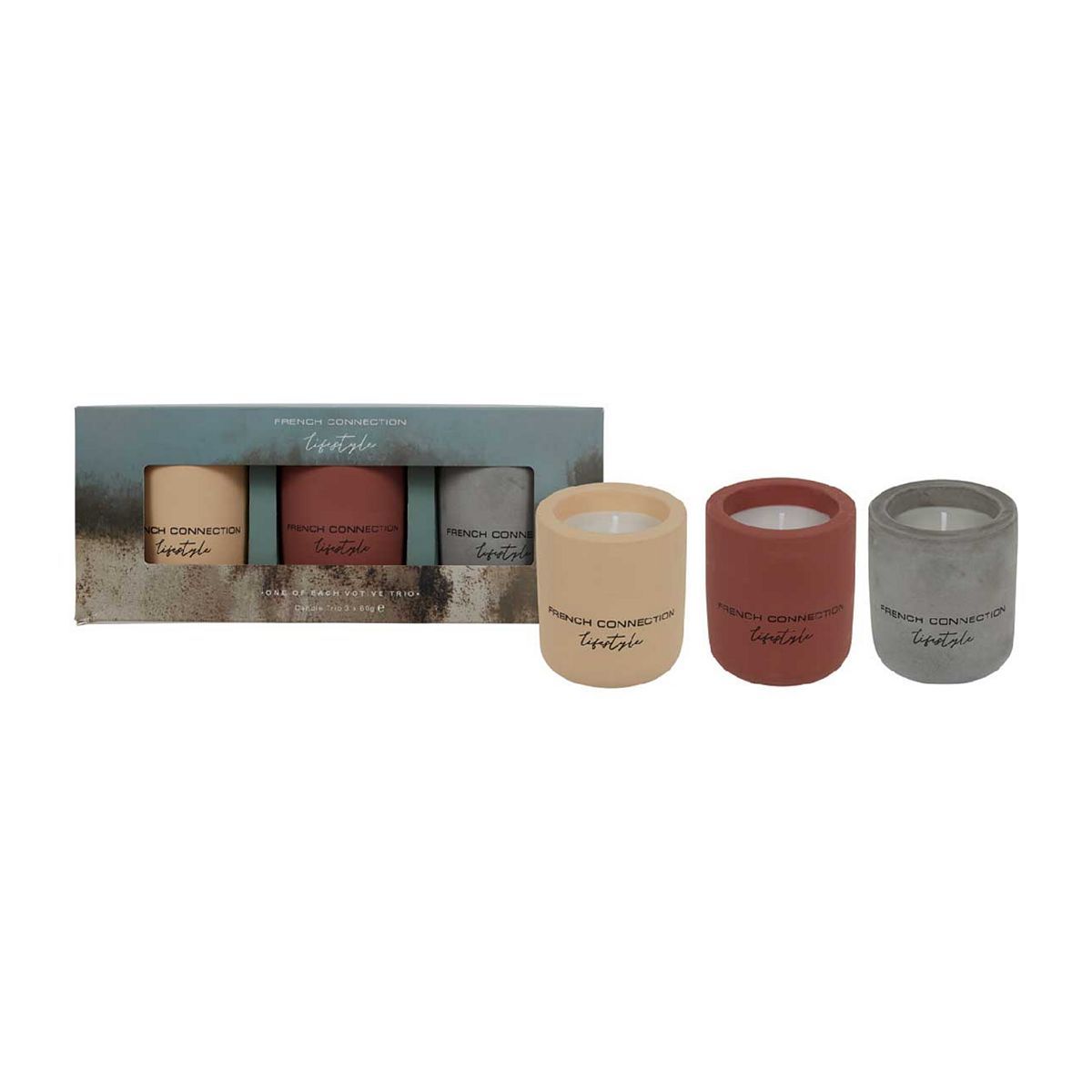 French Connection Lifestyle One of Each Votive Trio