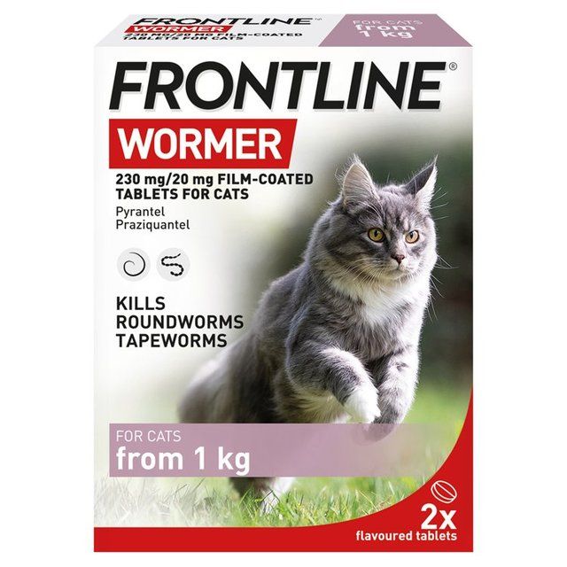 FRONTLINE Wormer Cat film coated tablets 2 per pack
