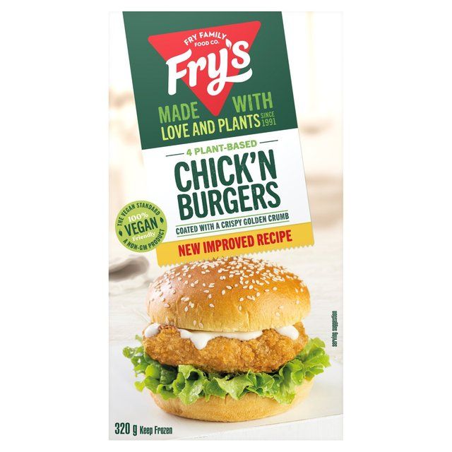 Fry's Chicken-Style Burgers Frozen 320g