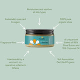 Fushi Organic Shea Butter & Coconut - Light Texture 200g