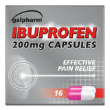 Galpharm Ibuprofen 200mg Capsules 16 per pack