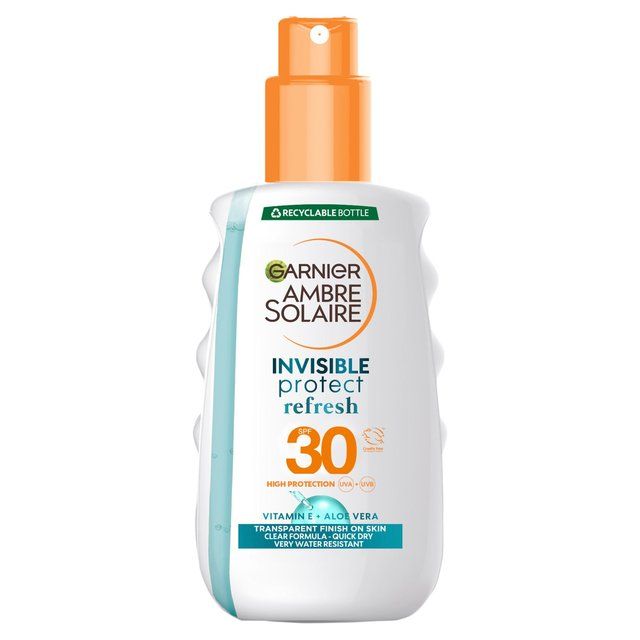 Garnier Ambre Solaire Invisible Protect SPF 30 Refresh Sun Cream Spray 200ml