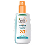 Garnier Ambre Solaire Invisible Protect SPF 30 Refresh Sun Cream Spray 200ml