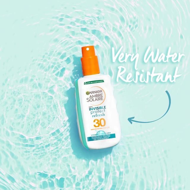 Garnier Ambre Solaire Invisible Protect SPF 30 Refresh Sun Cream Spray 200ml