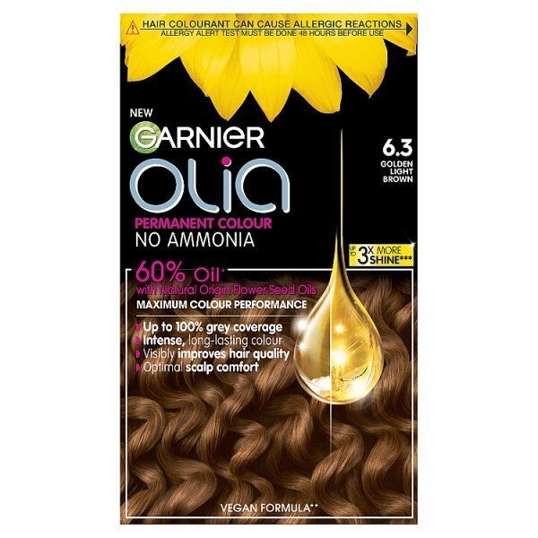 Garnier Olia 5.15 Frosted Chocolate Brown Permanent Hair Dye Golden Light Brown 6.3