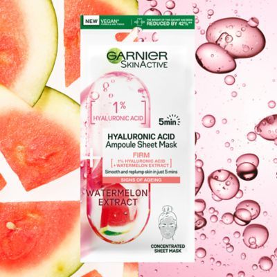 Garnier SkinActive Hyaluronic Acid Ampoule Sheet Mask Watermelon 15g