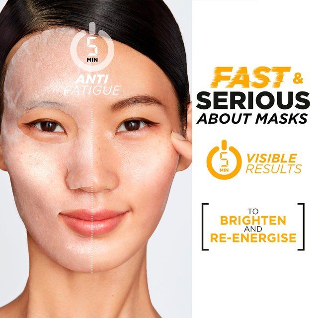 Garnier SkinActive Vitamin C Anti Fatigue Ampoule Sheet Mask 15g