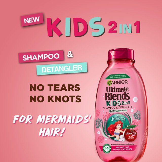 Garnier Ultimate Blends 2-in-1 Kids Cherry & Almond No Tears Shampoo 250ml