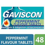 Gaviscon Tablets Heartburn & Indigestion Peppermint 48 per pack