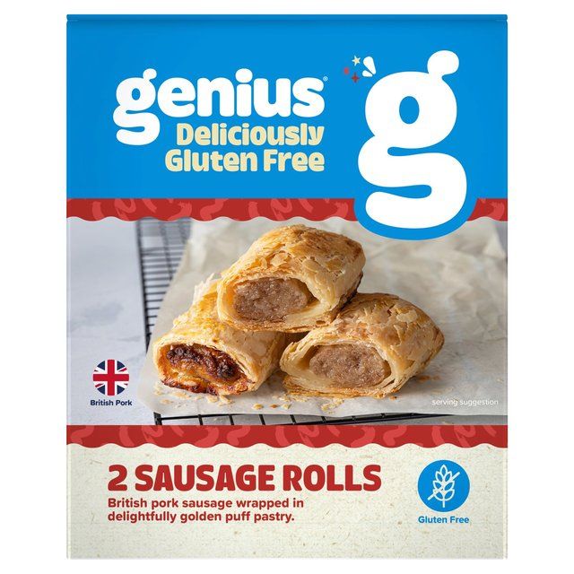 Genius Gluten Free Sausage Rolls 2 per pack