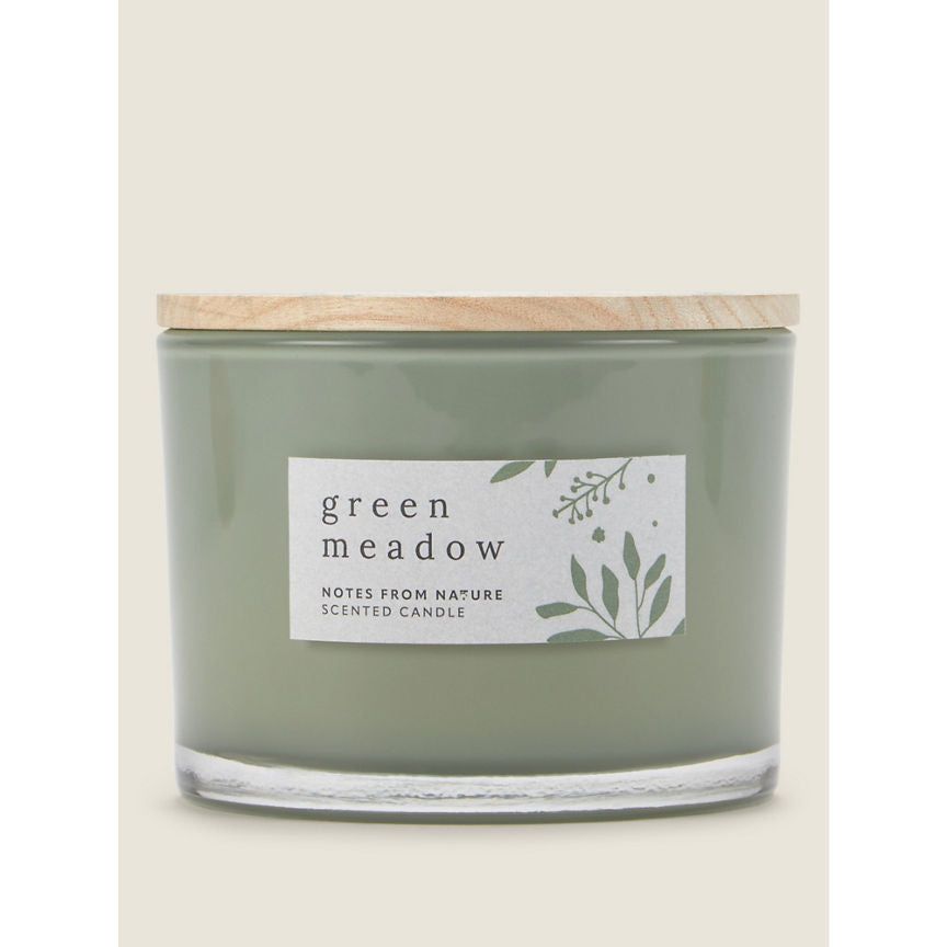 George Home Green Cabin Wooden Lid Candle