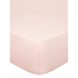 George Home Pink Plain Fitted Sheet - Single