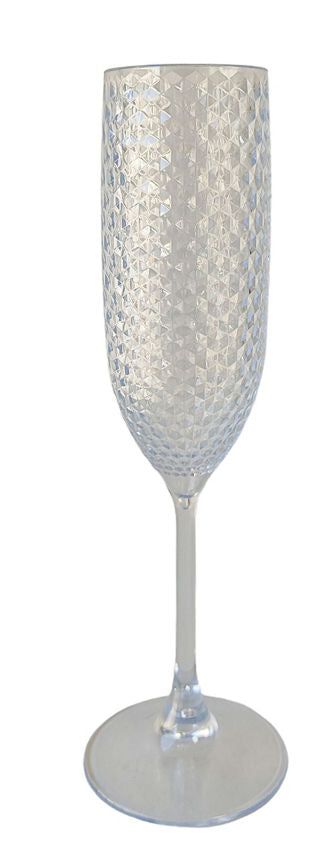 George Home Plastic Clear Champagne Glass