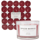 George Home Spiced Berries Multiwick Candle & Tealights Bundle