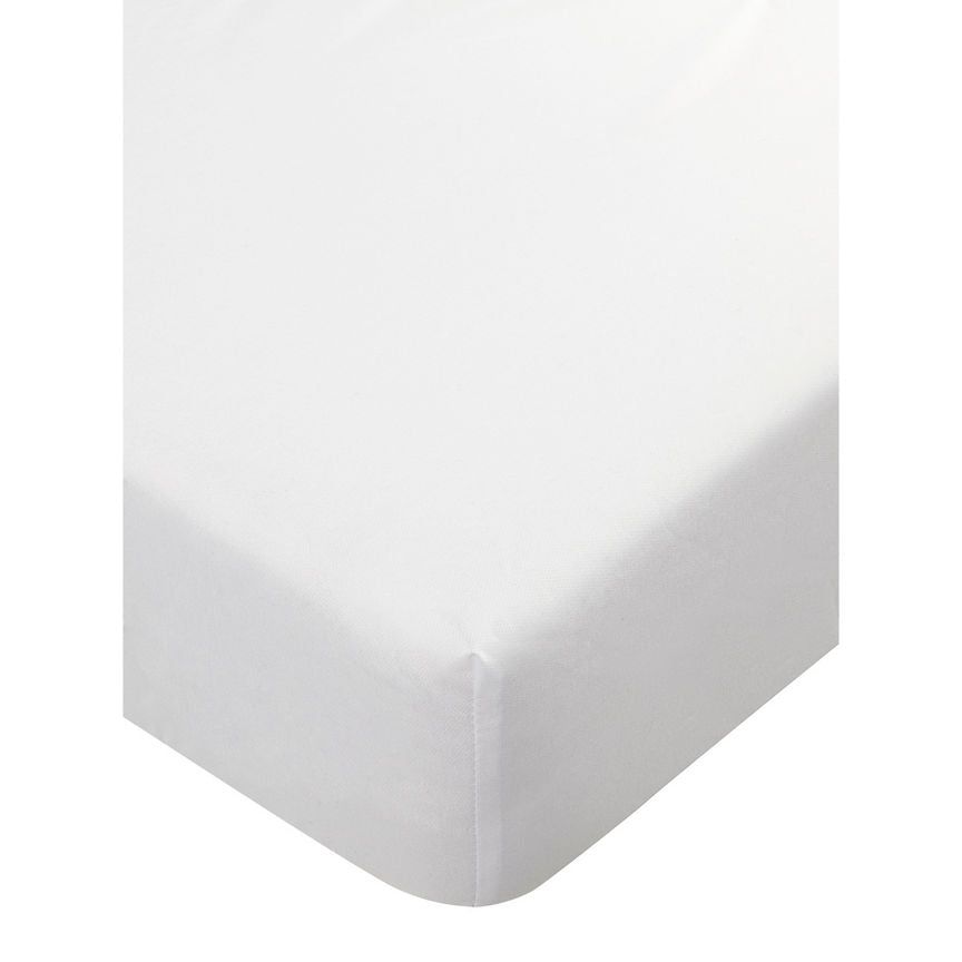 George Home White Cot Bed Mattress Protector