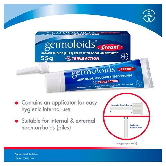 Germoloids Triple Action Haemorrhoids & Piles Cream   55g