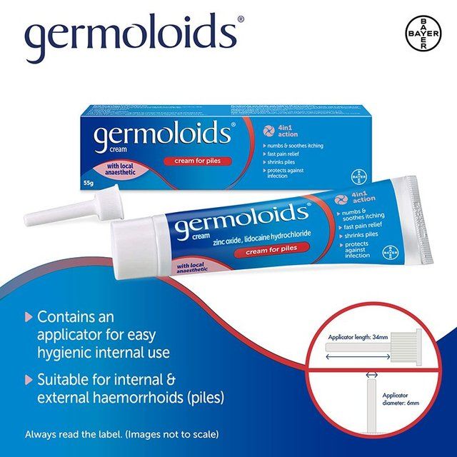 Germoloids Triple Action Haemorrhoids & Piles Cream   55g