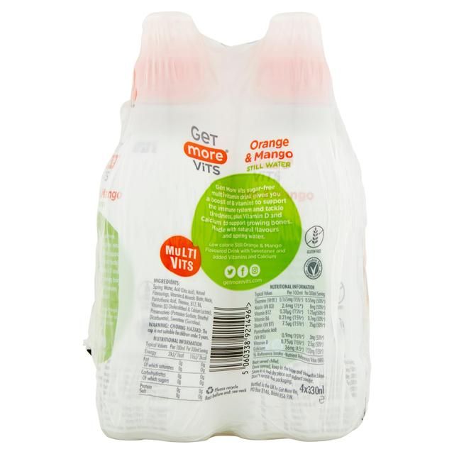 Get More Multivitamins Orange & Mango 4 x 330ml