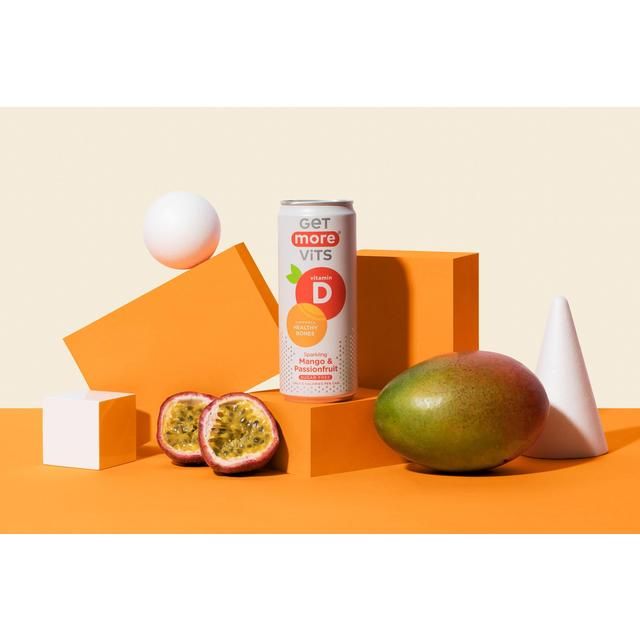 Get More Vitamin D Sparkling Mango & Passionfruit 4 x 330ml