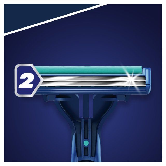 Gillette Blue II Plus Slalom Disposable Razors 8 per pack