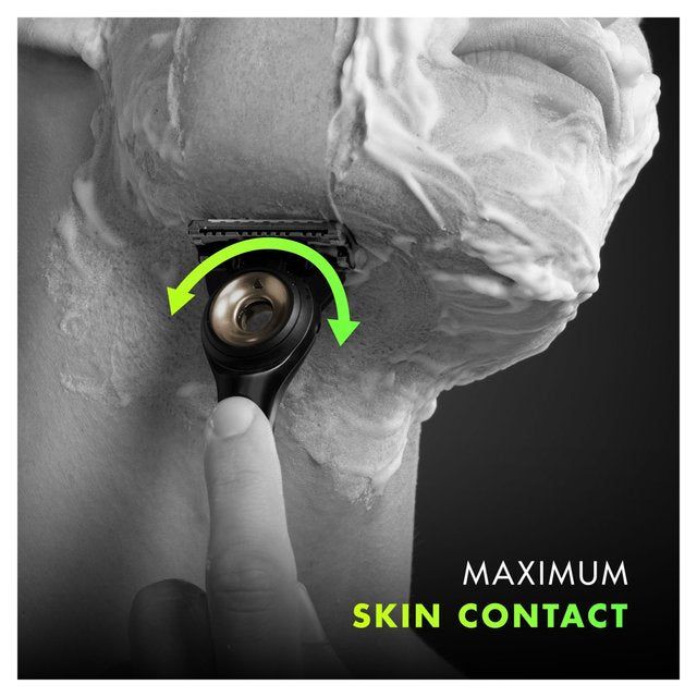 Gillette Labs Exfoliating Razor With Magnetic Stand Black & Gold Edition