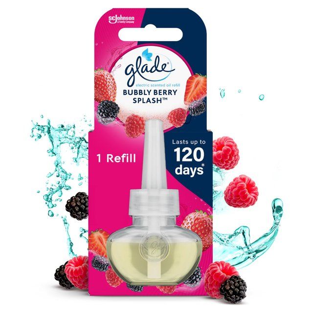 Glade Plug In Refill Electric Scented Oil Bubbly Berry Splash   20ml