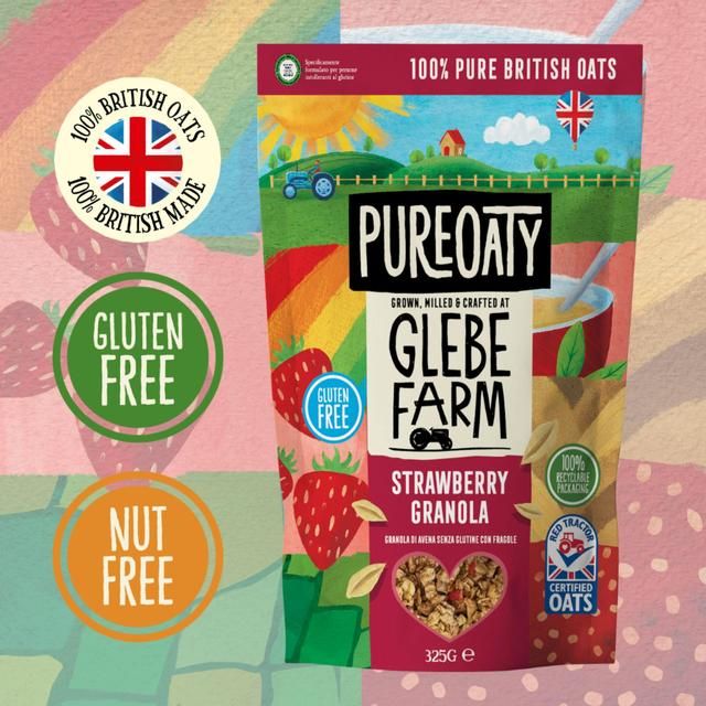 Glebe Farm Gluten Free Strawberry Oat Granola Crisp 325g