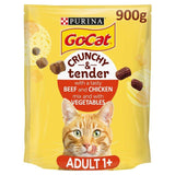 Go-Cat Crunchy & Tender Chicken and Beef Dry Cat Food 900g