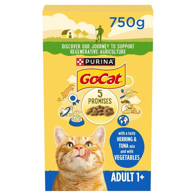 Go-Cat Herring and Tuna Dry Cat Food 750g