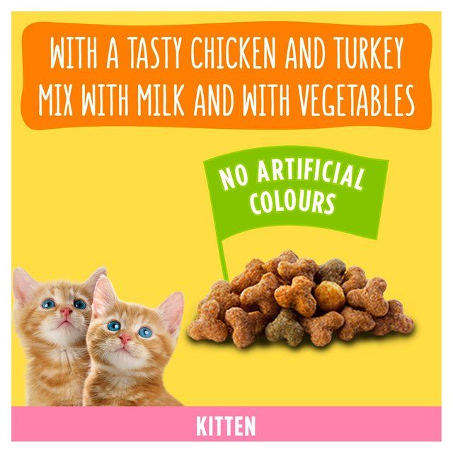 Go-Cat Kitten Chicken Turkey and Milk Dry Cat Food 2kg