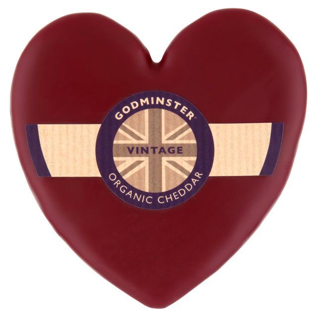 Godminster British Heart-Shaped Vintage Organic Cheddar 200g