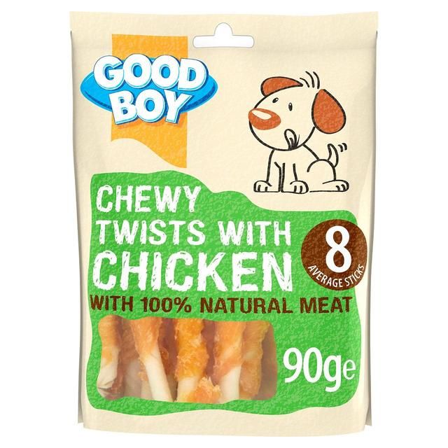 Good Boy Chewy Twists with Chicken Dog Treats 90g