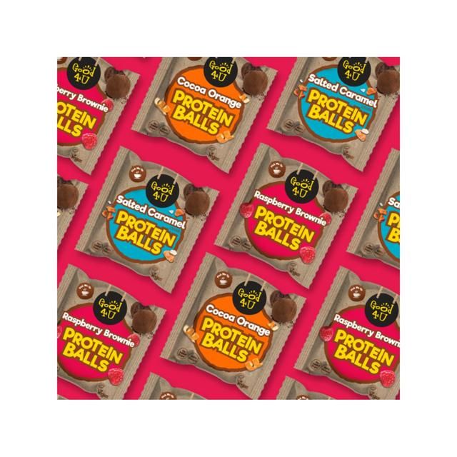 GOOD4U PROTEIN BALLS RASPBERRY BROWNIE MULTIPACK 3 x 40g