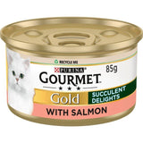 GOURMET Gold Succulent Delights Terrine Salmon Wet Cat Food 85g