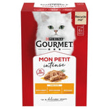 Gourmet Mon Petit Poultry Variety Turkey Chicken Duck Wet Cat Food 6 x 50g