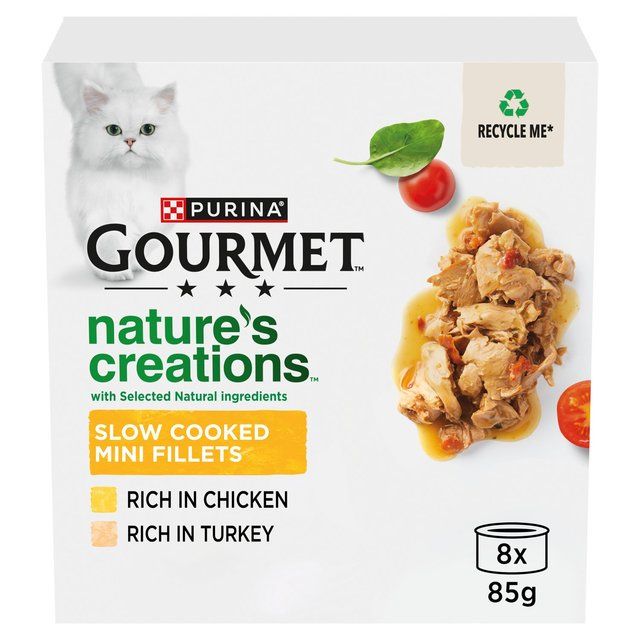 Gourmet Nature's Creations Poultry Wet Cat Food 8 x 85g