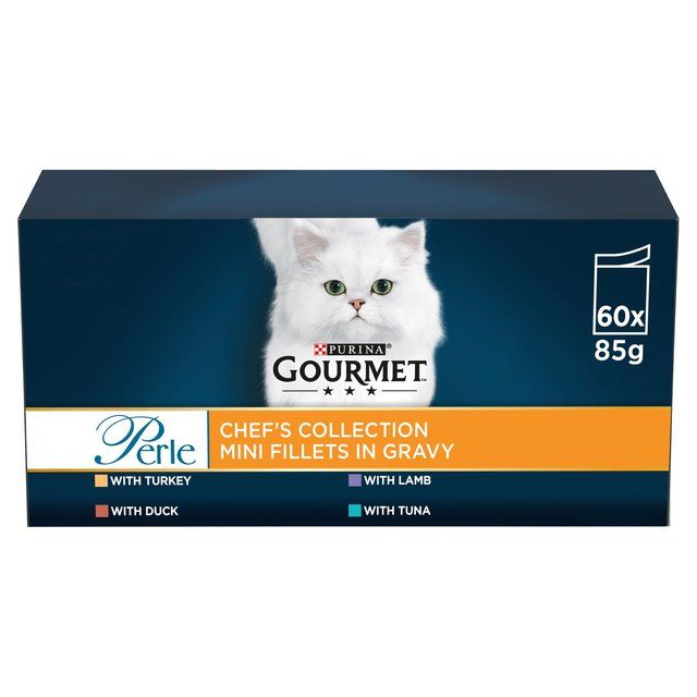 Gourmet Perle Chef's Collection in Gravy Wet Cat Food 60 x 85g