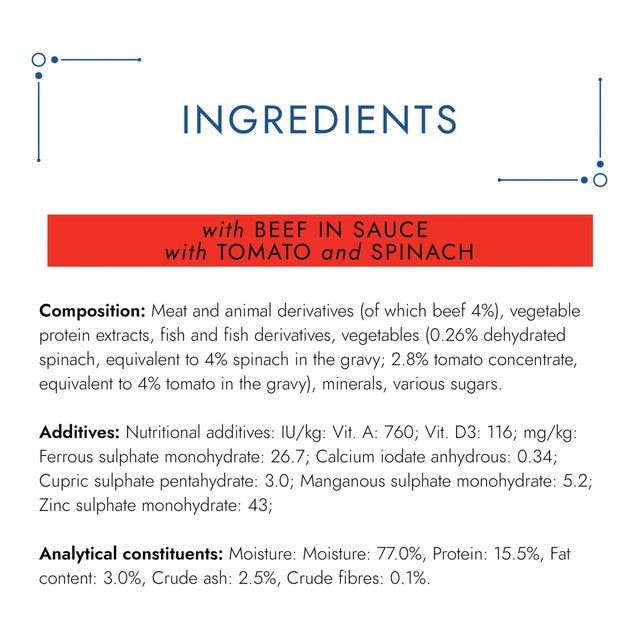 Gourmet Solitaire Beef Wet Cat Food 85g