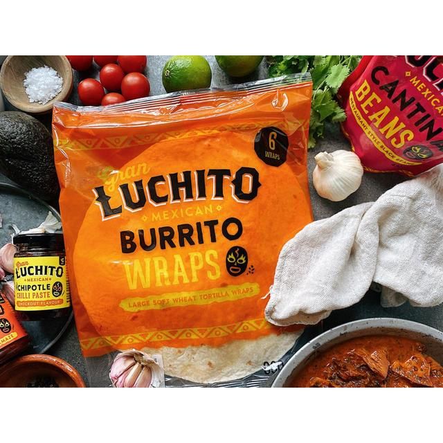 Gran Luchito Burrito Wraps 6 per pack
