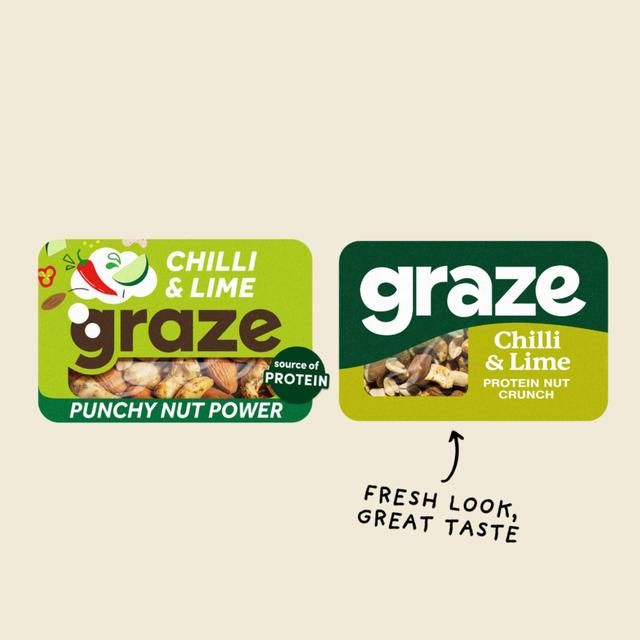 Graze Protein Chilli & Lime Vegan Mixed Nuts Snack 38g