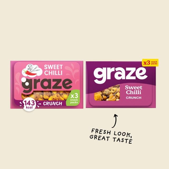 Graze Vegan Sweet Chilli Crunchy Mixed Snacks 28g