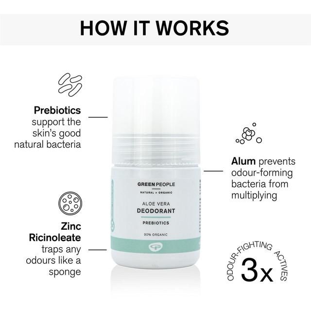 Green People Organic Roll On Deodorant Aloe Vera Vegan 75ml