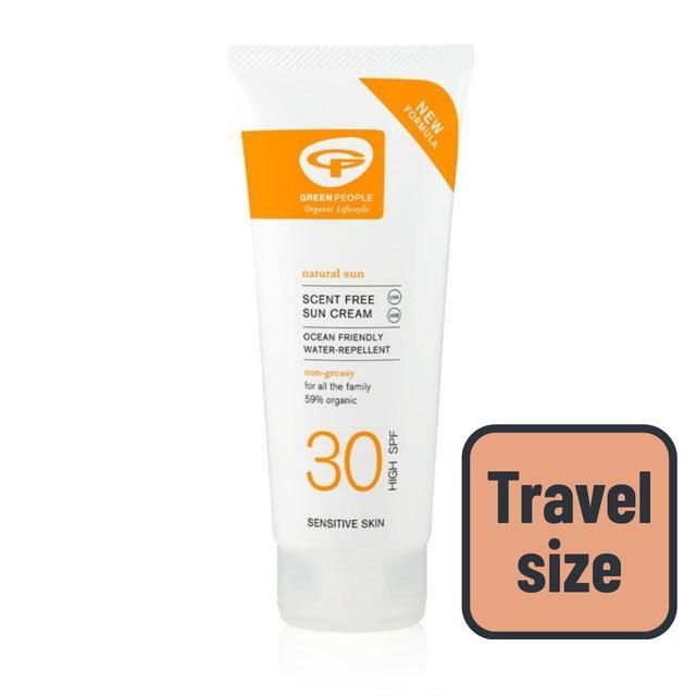 Green People SPF 30 Sun Cream Scent Free Travel Size 100ml