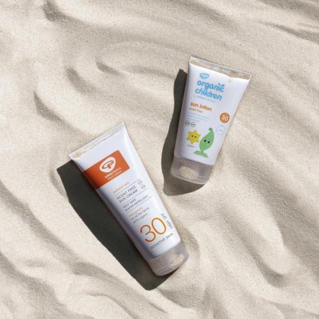 Green People SPF 30 Sun Cream Scent Free Travel Size 100ml