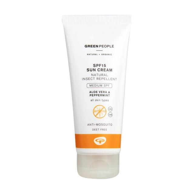 Green People SPF15 Sun Cream With Insect Repellent 100ml