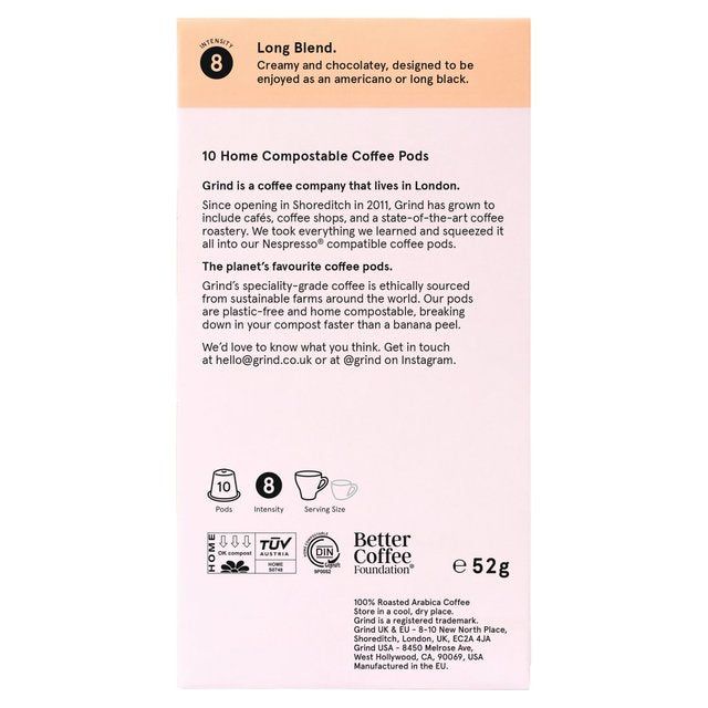 Grind Pod Refills - Lungo Blend 10 per pack