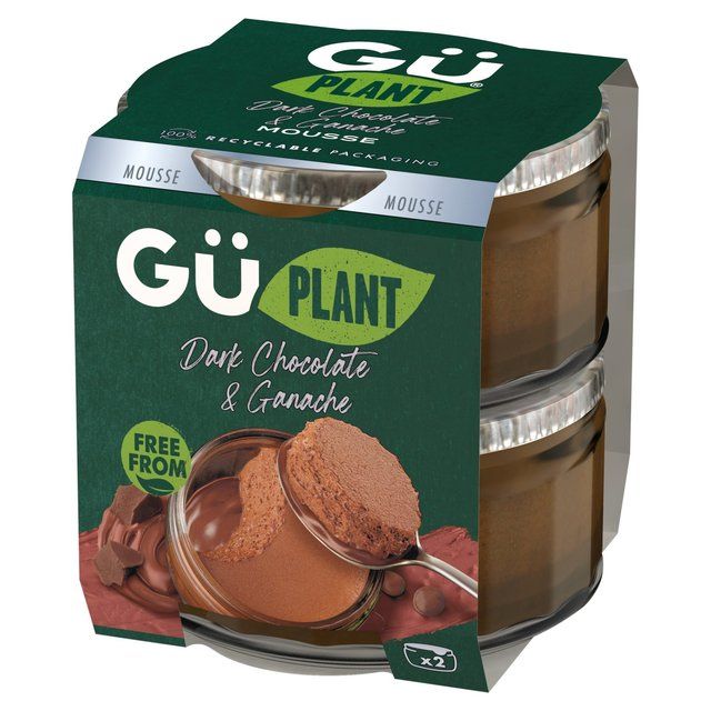 Gu Plant Dark Chocolate & Ganache Mousse Dessert 2 x 70g