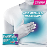 Guardium Acid Reflux Control Tabs Heartburn Indigestion 7 per pack