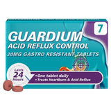 Guardium Acid Reflux Control Tabs Heartburn Indigestion 7 per pack